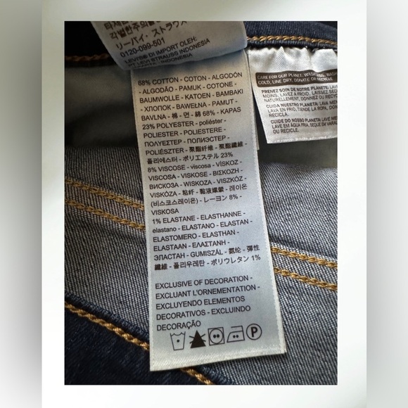 Levi’s 311 SHAPING SKINNY WOMEN'S JEANS Size 32x30 Color: Cobalt Haze DarkWash - Picture 12 of 12